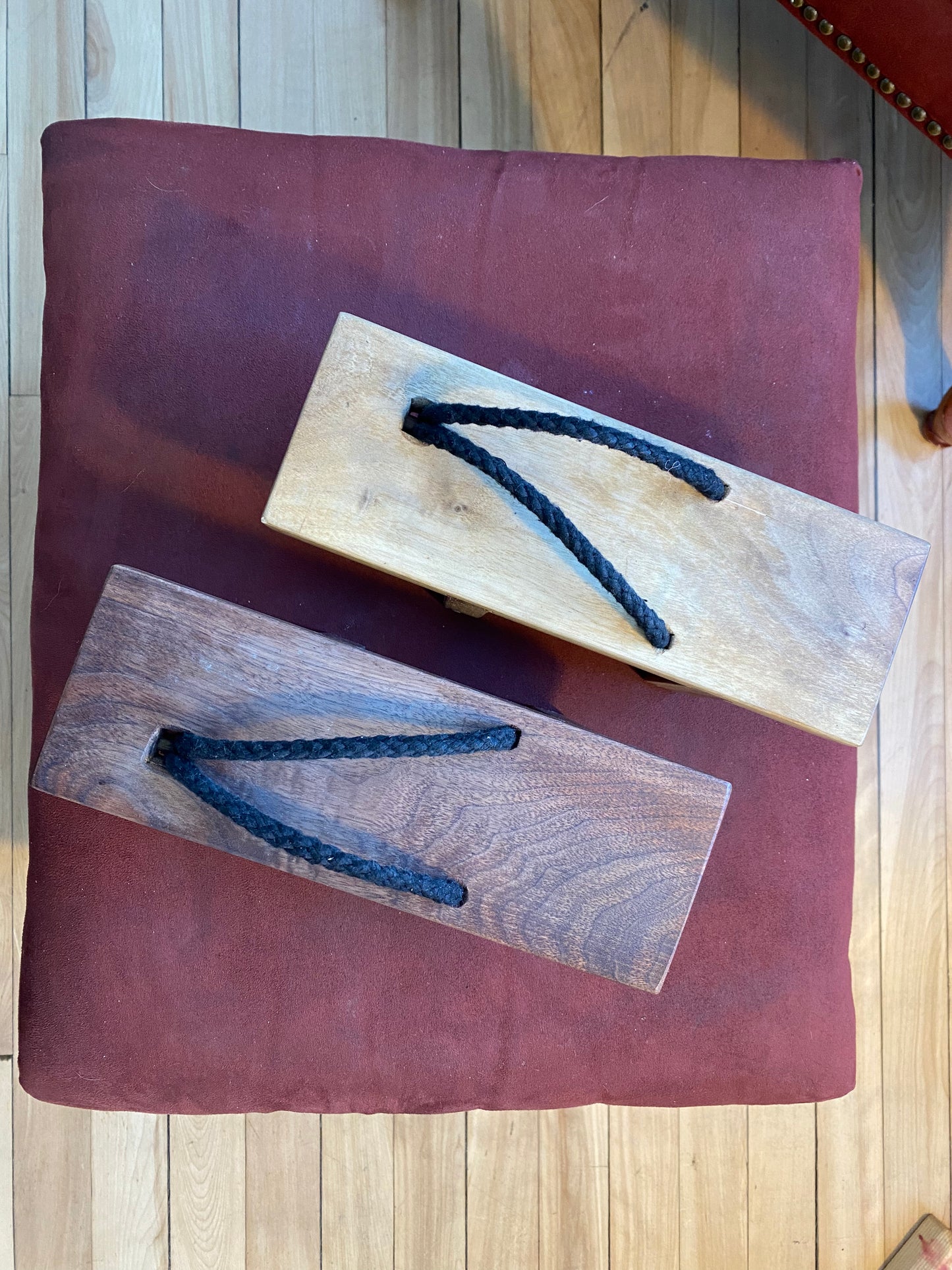 Geta Japonaise, sandale, que du bois, shibari, noyer noir, classique